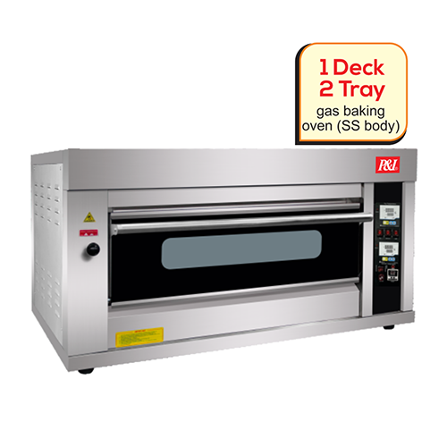 Gas Baking Oven YCQ- 2D (Full SS) (With Full Glass Door)