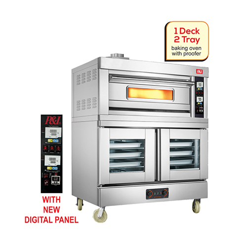Baking Ovens with Proofer Gas Full SS YCD-2DP